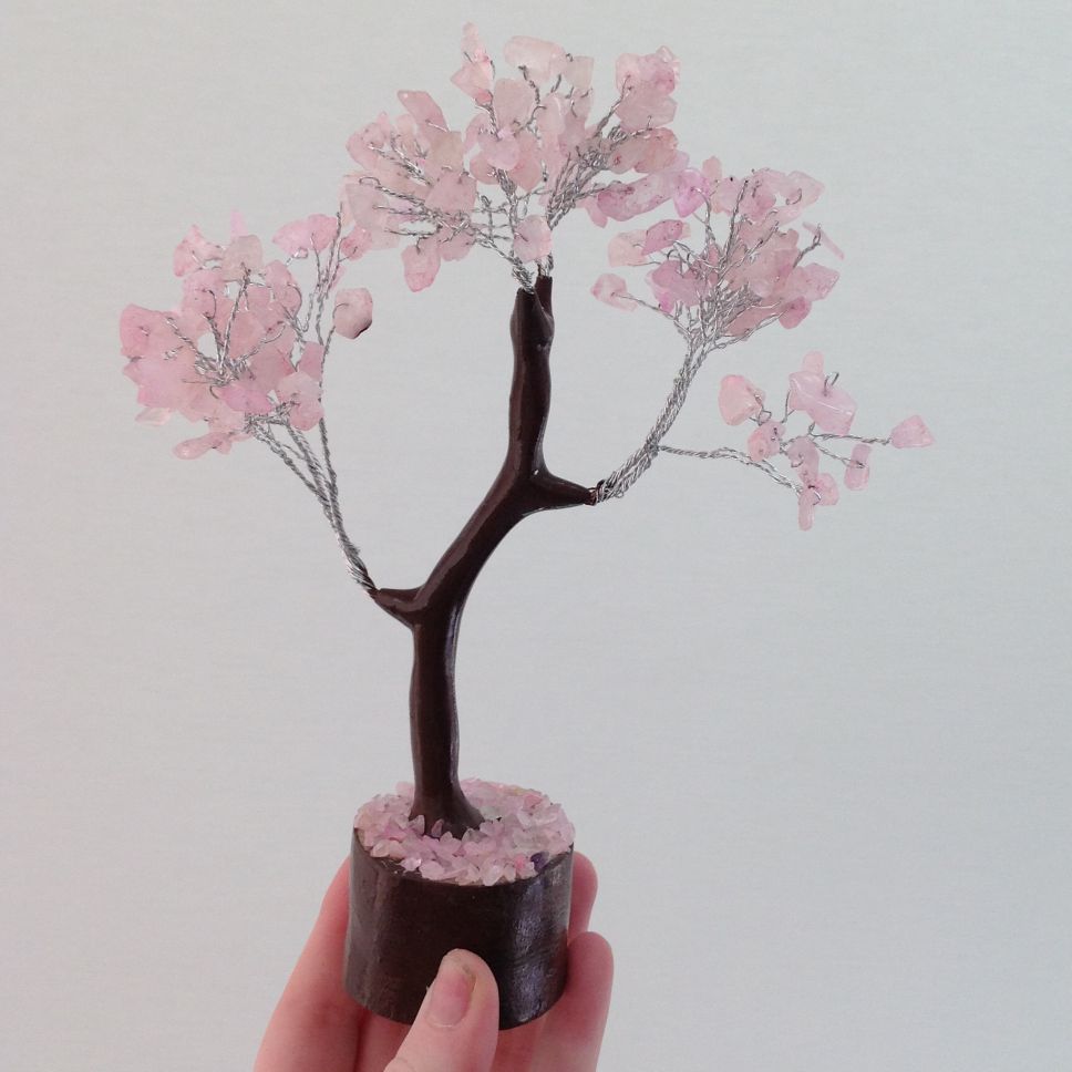 Rose Quartz Tree - Medium 014 Rose Quartz Tree - Medium 014